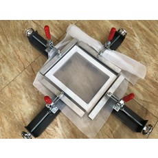 견장기 스크린 인쇄 실크 샤치기, 수동 그물코 30CM, 4개 가격, 1개