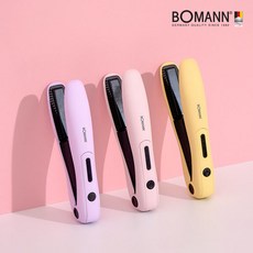 보만 휴대용 충전식 미니 무선 고데기 HC2620P, 핑크