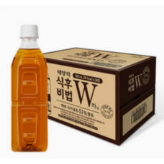 태양의식후비법W차 무라벨, 400ml, 48개