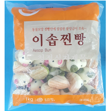 세미원 이솝 동물모양 찐빵 1kg, 단일상품