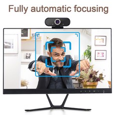 Rocketek HD Webcam autofocus Built-in Microphone 1920 X 1080P 30fps Web Cam Camera US [A00064548], 01-상품선택-64548