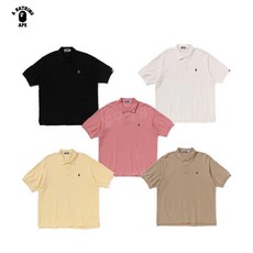 베이프 BAPE 정품 / 에이프 헤드 원포인트 폴로 티셔츠 APE HEAD ONE POINT POLO