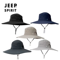 웹도매 JEEP SPIRIT 지프 스피릿 등산 레저 낚시 캠핑 사파리 모자 CA0253, 블랙 - 지프군용모자