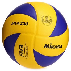 배구공 MIKASA배구 MVA330실내 경기 배구 5호공 블루 주황색 패치워크