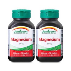 자미에슨 마그네슘 1+1 기획세트 (824mg x 90정 2병) 90일분 신경과 근육 기능 유지에 필요, 2개