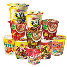 [로적마켓] 오뚜기 소컵라면 혼합 10종 (일반5종+컵누들5종) (진매+진짬뽕+열+스낵+참깨+컵누들매콤+우동+얼큰+잔치+김치), 2세트