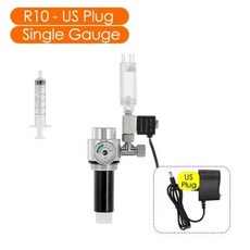 수족관 CO2 레귤레이터 트리플 필터 요소 스테인레스 스틸 밸브 압력 조절 DIY, 1개