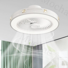 Mochae 천장 선풍기 LED 실링팬 조명 선풍기등 거실 리모콘 무선 라이트팬 조절가능 선풍기 저소음 공기순환, 스타일4