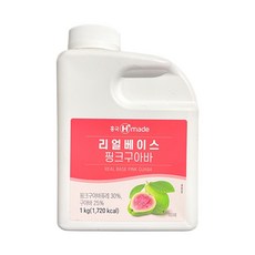 7624. 맘스리얼 핑크구아바-흥국1kg [하절기 아이스박스 무료], 1개, 1000ml