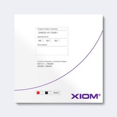 XIOM 오메가 7 투어 아이 러버 국가대표전용, 흑-max-경도52.5