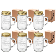 보르미올리 쿼드로 드링크자 415ml x 6p + 기프트박스 6p, 1세트