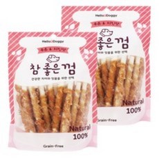 헬로도기 강아지 참좋은껌 24p, 우유 + 치킨맛스틱, 2개입