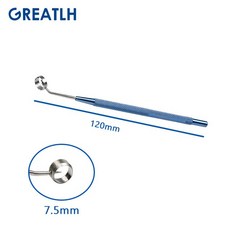 광학 영역 마커 스테인레스 스틸 팁 티타늄 핸들 안과기구 블레이드 링 마커가 있는 1, [08] 7.5mm, 1개