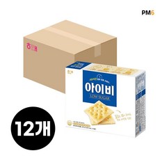 아이비 과자 크래커 대용량 박스 270g x 12개, 아이비과자 x 12개