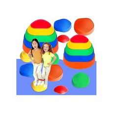 10 PCS Stepping Stones Balance Obstacle Course for Kids Indoor Outdoor Sensory Play Equipment Help, one option, one option, 10개