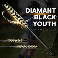 [디아멍 블랙] 와니엘 유소년 알루미늄배트 (-8) 1.21KBN 인증, 30인치 / 22온스, 일반
