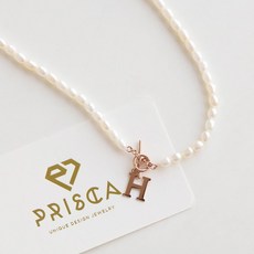 진주이니셜목걸이