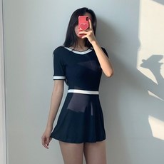  햅번홀리데이 마린 원피스 수영복 모노키니 투피스 