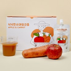 (넉넉한사람들) 사과당근즙 100mlx20포, 총 수량, 100ml