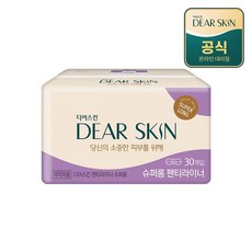 깨끗한나라 디어스킨 생리대 슈퍼롱 팬티라이너 30P, 단품, 1개, 30개입