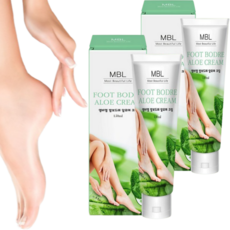 MBL 각질케어 알로에 풋케어 풋크림, 150ml, 1개, 2개입