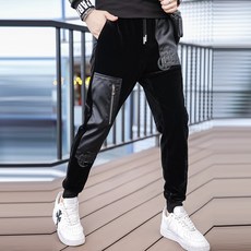 구쯔뱅 유러피언추동패션 CR고대문자자수패턴 간지핏 골덴 9부 활동 바지