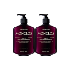 [탈모증상완화/손상모케어] 몽클로스 벨벳 볼륨 샴푸 2개입, 2개, 500ml