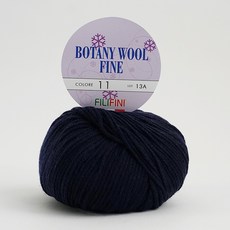 필립섬유 보타니울 파인 1볼 50g 125m 18색 6ply 메리노울100% 캐시미어터치 의류실 목도리실, 11.남색