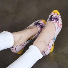 여성오픈형화려한웨지힐펌프스엄마구두