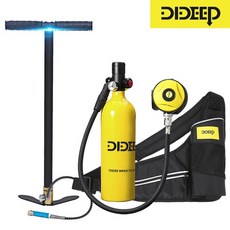 휴대용 산소탱크 스쿠버 DIDEEP 1L 다이빙 다이빙 산소 미니 산소통 수중 잠수 장비, 중국, B