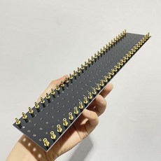 1PC 60 포스트 태그 스트립 터렛 러그 보드 블랙 그린 레드 라운드 골드 도금 하이파이 빈티지 오디오 기타 AMP DIY 300 * 2mm 180홀 (블랙 보드), Black Board, 1개, Black Board