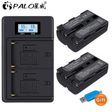 PALO NPFM500H NP FM500H NPFM500H 카메라 배터리 2000mAh 소니 A57 A58 A65 A77 A99 A550 A560 A580 배터리 l10, 6.2pcs and charger - 소니a550