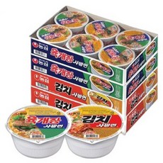 농심 육개장사발면12개 김치사발면12개, 육개장사발면 12개 + 김치사발면 12개