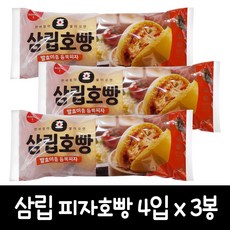 삼립 피자호빵 4개입, 3봉, 360g