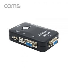 Coms KVM USB 스위치(2대1) + S/N:133719-79E2CB]
