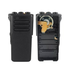 Radiodou 블랙 교체 수리 하우징 케이스 모토로라 XPR7350e 양방향 라디오 스피커 포함, 01 Black