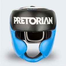 해외 257398 / Pu 가죽 pretorian 권투 헤드 가드 mma 훈련 스파링 tkd 무에타이 가라데 하프 커버 헤드 기어 그랜트 킥복싱 헬멧, 빨간