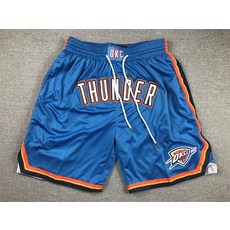 NBA 농구반바지 5부 유니폼 농구복 농구바지 쇼츠, 노란색 천둥 일반 파란색, 1개