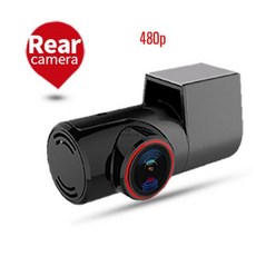룸미러 후방 카메라 사이드 SAMEUO-U2000 자동차 Dvr 와이파이 대시캠 4K UHD 2160P 역방향 비디오 레코더 24 시간 주차 모니터링 블랙박스, Rear camera 480P, 아무도