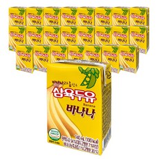 삼육두유 바나나 두유 140ml 24팩입, 24팩