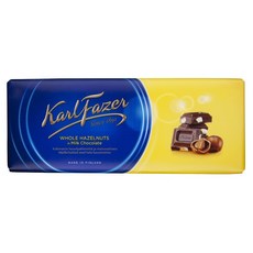 Fazer 핀란드 클래식 밀크 초콜릿바 200g 칼 블루전체개암, 선택, 상세설명참조
