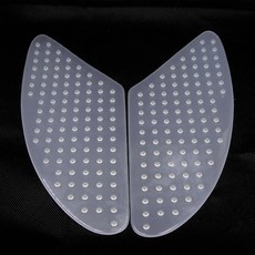 범용 탱크 패드 가스 탱크 견인 패드 연료 그립 측면 스티커 무릎 그립 보호대 야마하 가와사키용 데칼, [02] TRANSPARENT, 1개