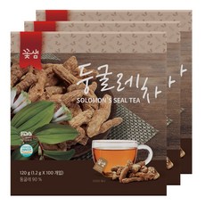 꽃샘 둥굴레차 300T(100Tx3), 1.2g, 100개입, 3개