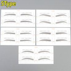 눈썹 그리기 가이드 디자인 스티커 눈썹정리기구 아이브로우그리기, 1개, A타입