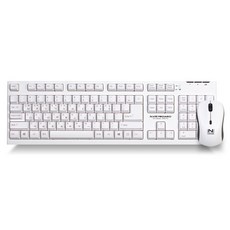 스카이디지탈 NKEYBOARD W570 무선 키보드 마우스 세트 화이트