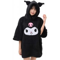 블랙 / 크로 M SANRIO (산리오) 양면 보아 9 부 도루 파커 여성용 나리 키리도 거적 턱시도 샘 126343-00