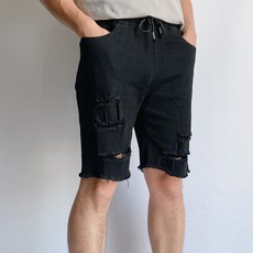 남자찢청반바지