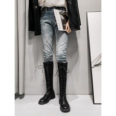 하비 통통 롱부츠 하체통통 종아리 넓은 부츠 긴 여성 두꺼운 다리 여성 지방 큰 둘레