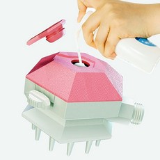 강아지 고양이 반려동물 샤워기 헤드 마사지 브러쉬 죽은털제거, 민트, 1개