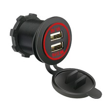 3.1A 소켓 고속 충전 USB 방우 카라반 캠핑카 2포트, USB포트3.1A-2포트